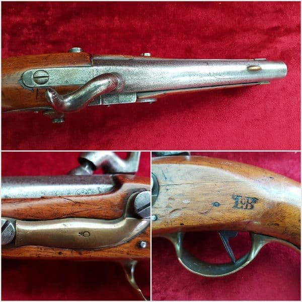 An unusual 19th century continental Percussion military pistol, C. 1840. Possibly Danish ? Ref 9803.